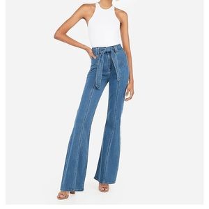 Express Bell Flare Super High Rise Jean